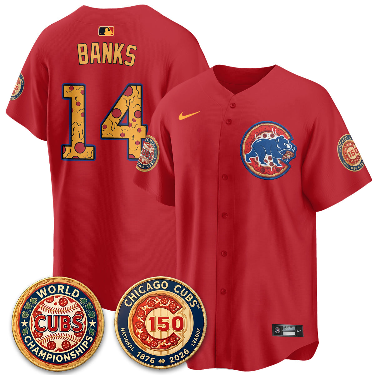 CHC Deep Dish Pizza Vapor Limited Royal Jersey - Stitched