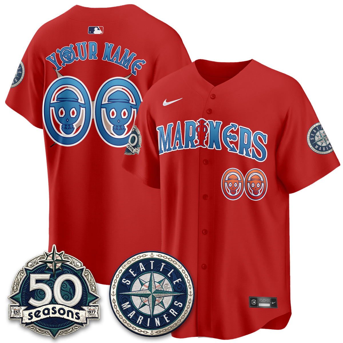 SEA x Japanese Cartoon Vapor Limited Custom Jersey - Stitched