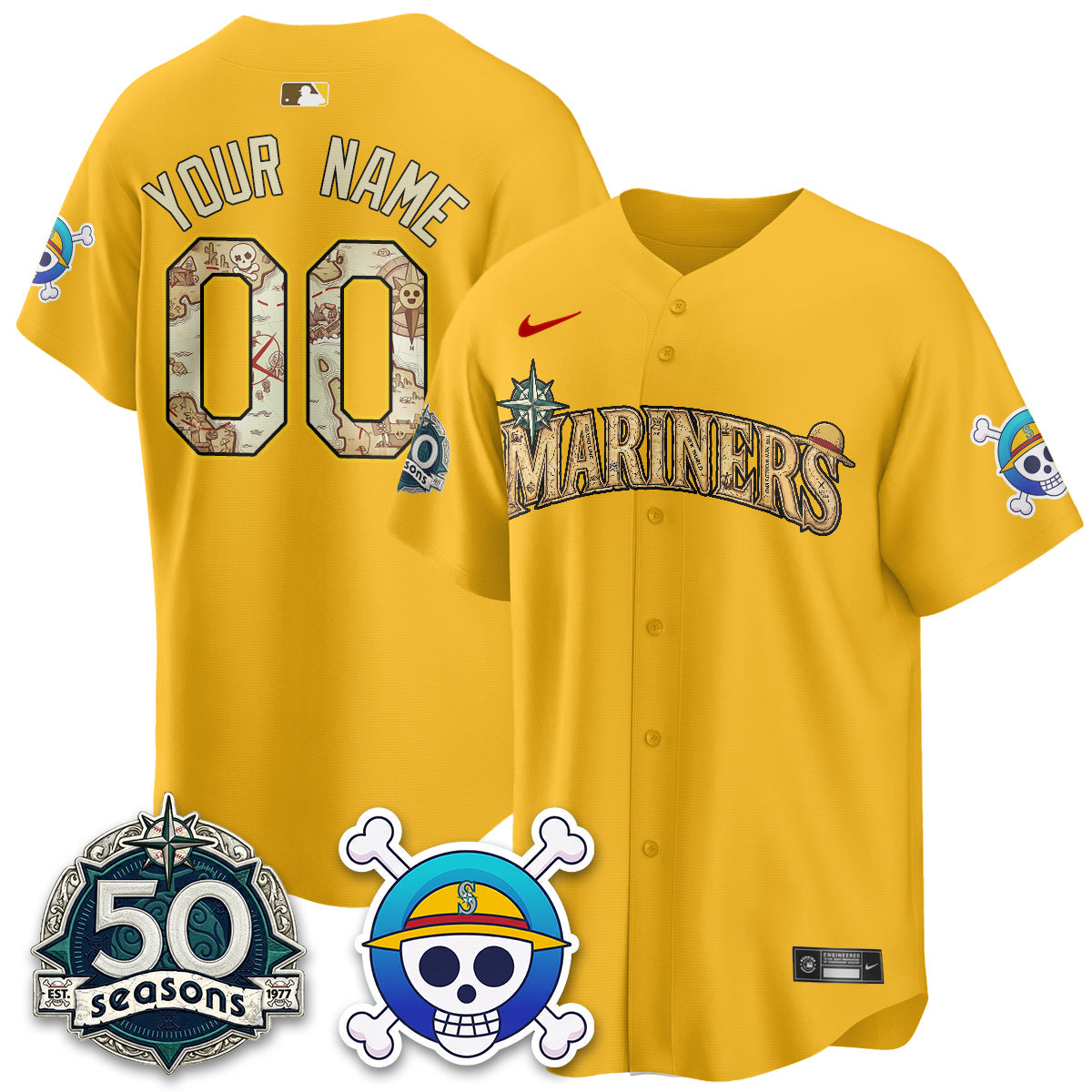 SEA OP Japanese Cartoon Vapor Limited Custom Jersey - Printed
