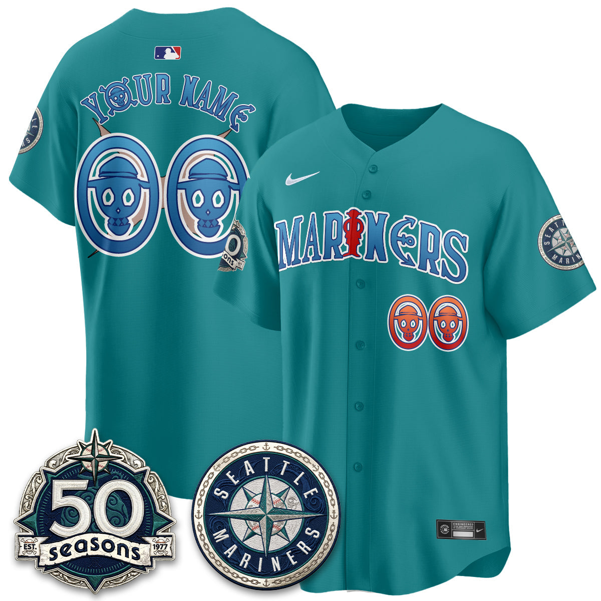 SEA x Japanese Cartoon Vapor Limited Custom Jersey - Stitched