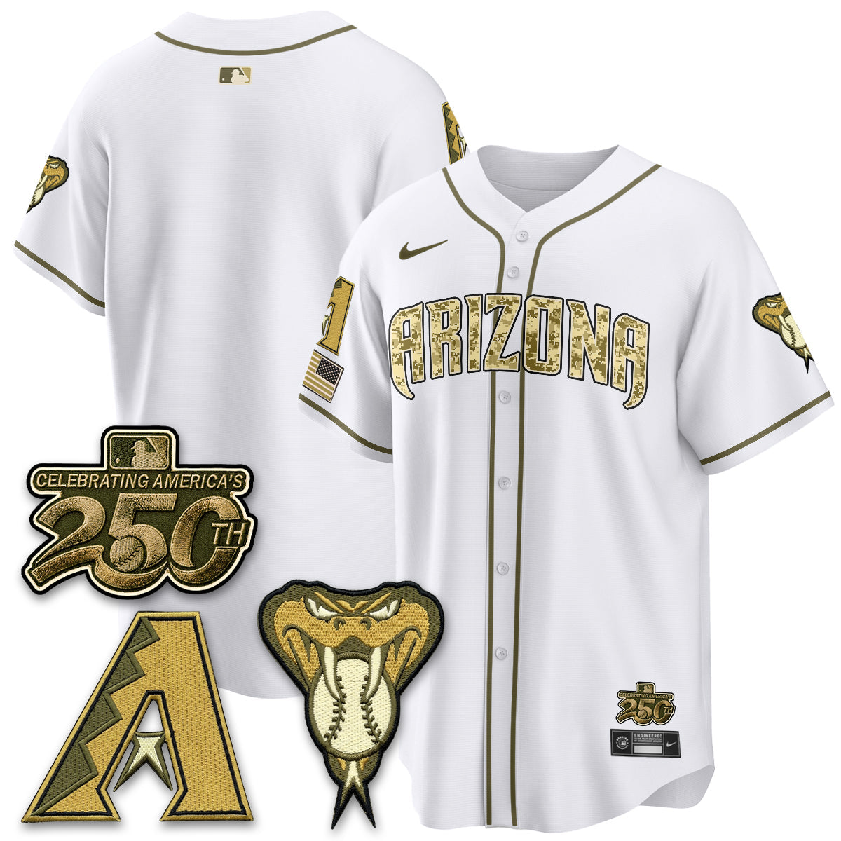 ARI Salute to Service 2026 Vapor Premier Limited Jersey - All Stitched