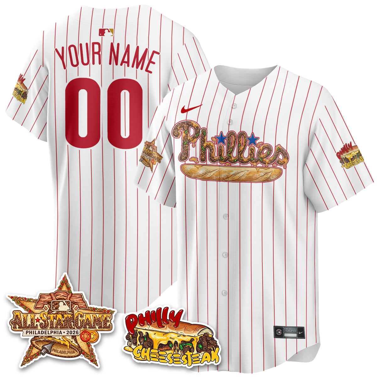 PHI Cheesesteak Edition Vapor Limited Custom Jersey - Stitched