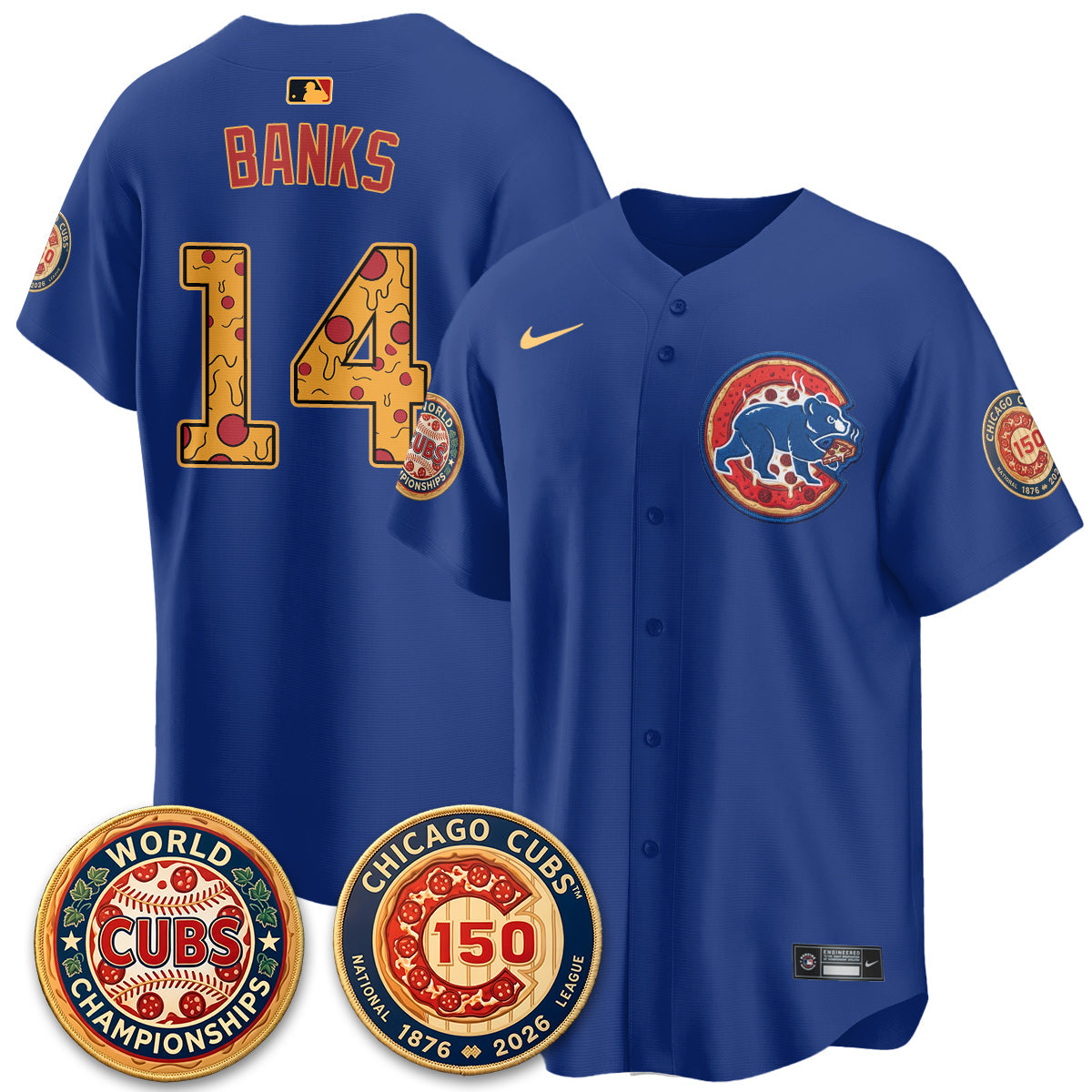 CHC Deep Dish Pizza Vapor Limited Royal Jersey - Stitched