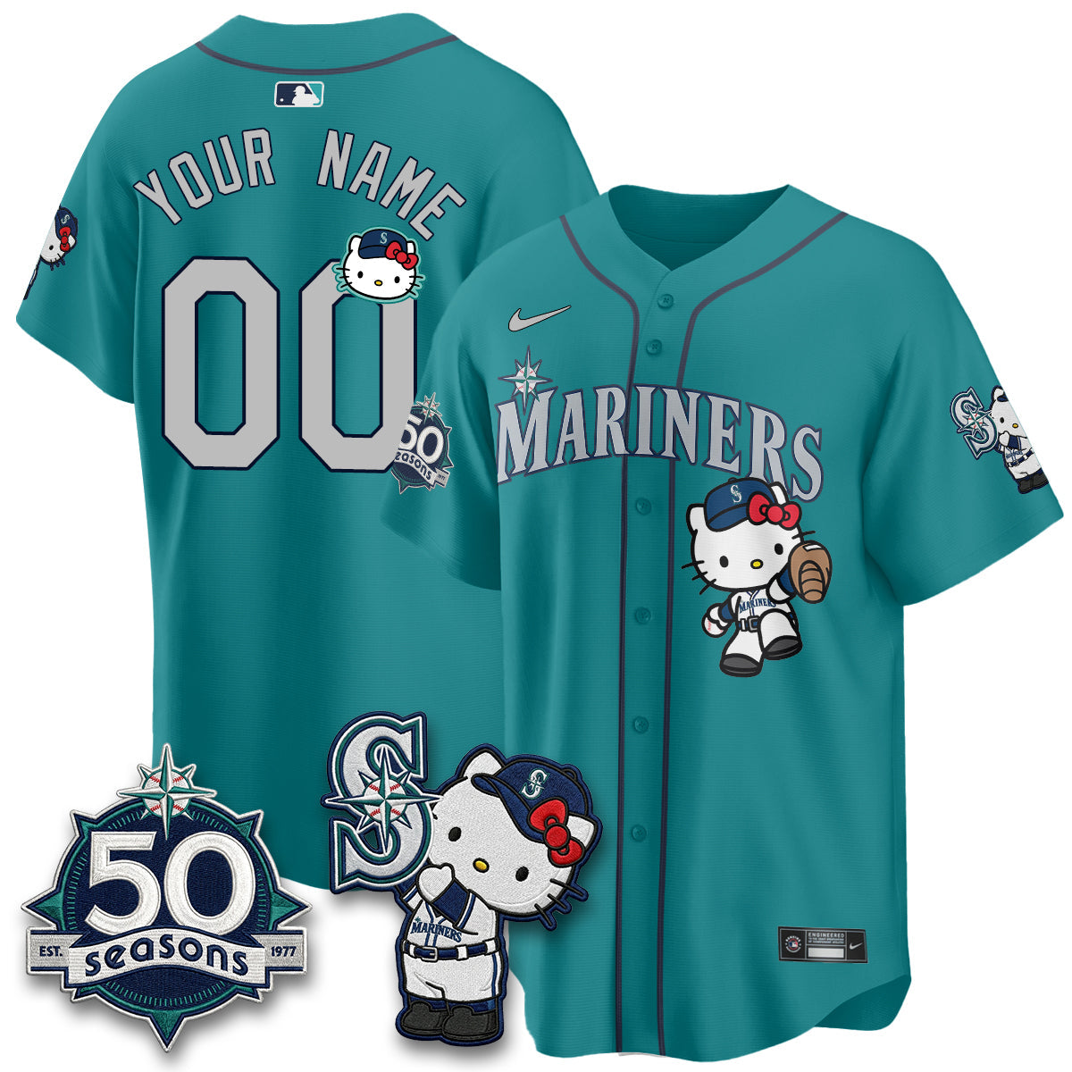 SEA x Meow KT Night Limited Custom Jersey - All Stitched V2