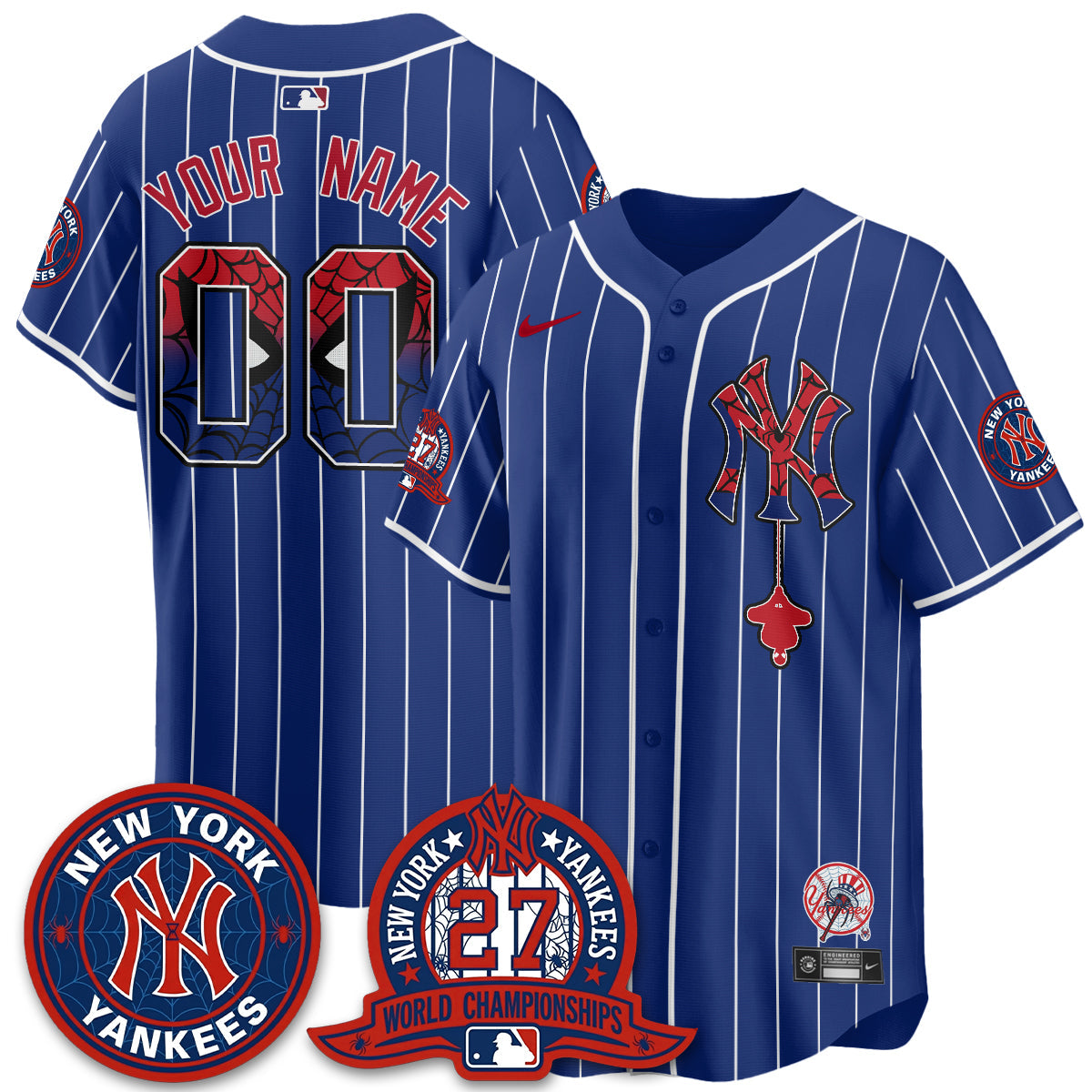 NYY x Web-Head 2026 Vapor Custom Jersey - Printed
