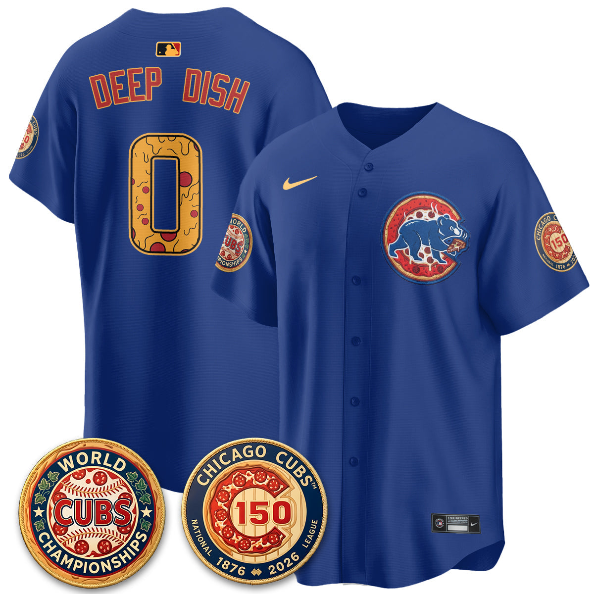 CHC Deep Dish Pizza Vapor Limited Royal Jersey - Stitched