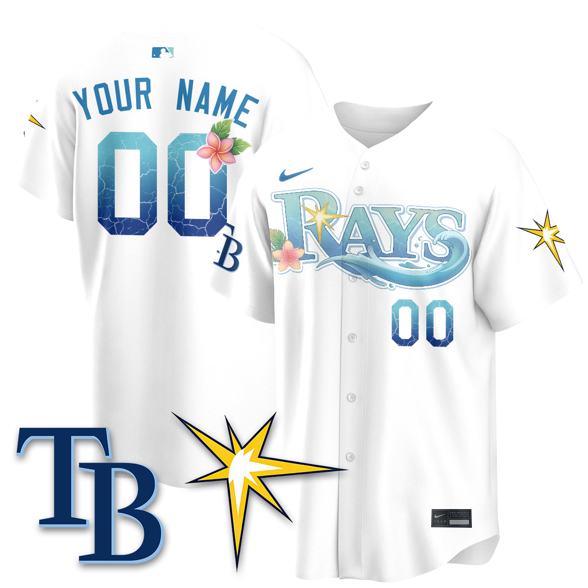 TB Aloha Spirit Vapor Limited Custom Jersey - Stitched