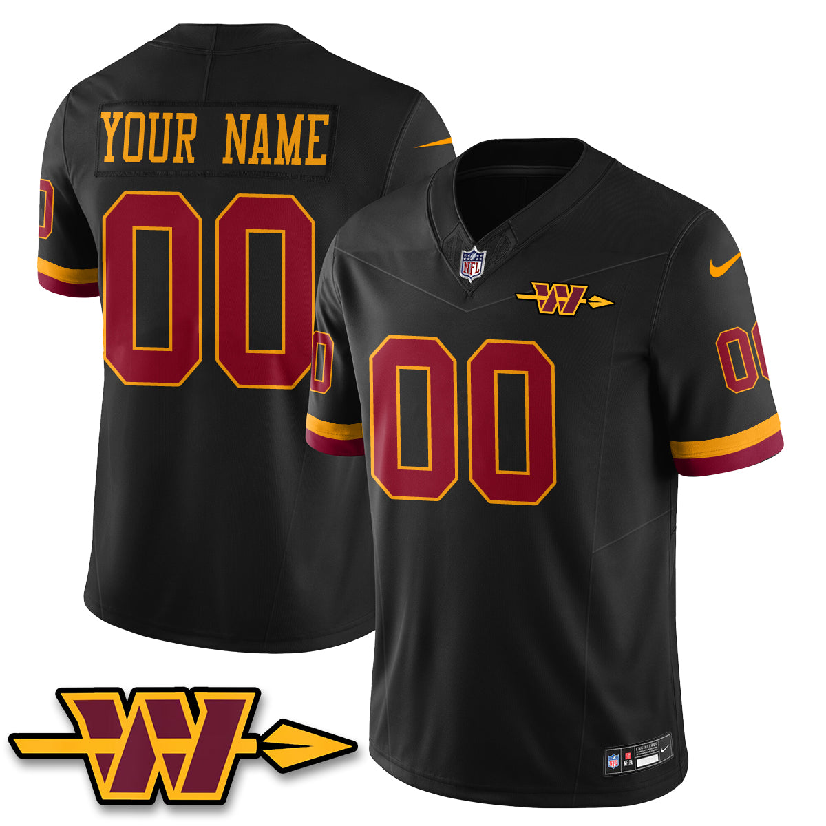 WAS Hail Raiser Vapor Custom Jersey - All Stitched