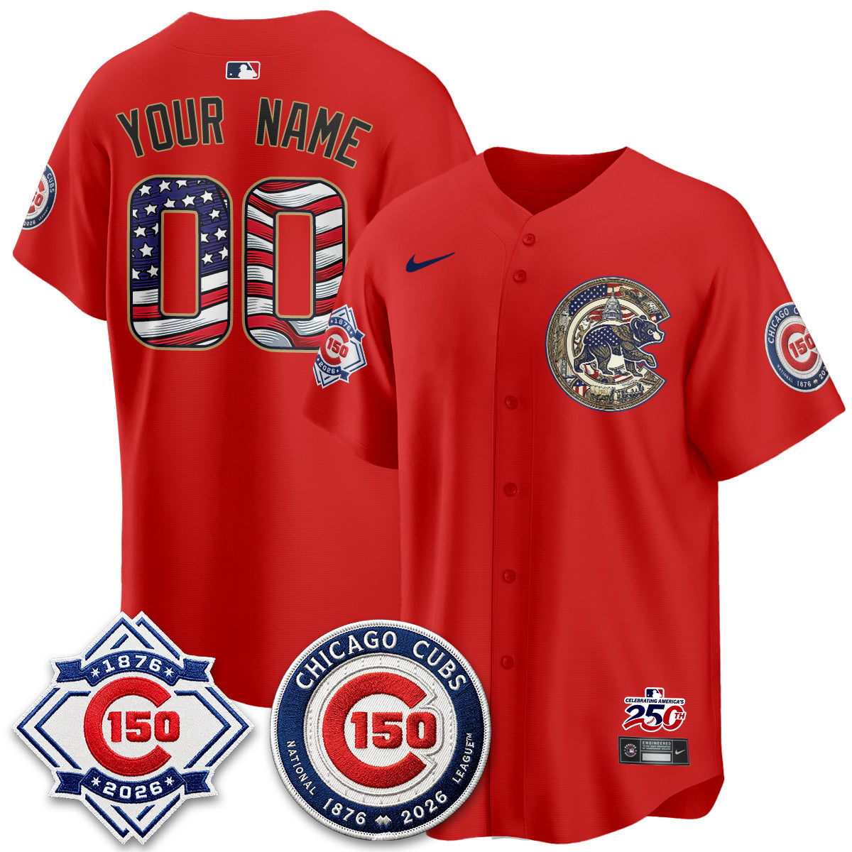 CHC 2026 Independence Day USA Vapor Limited Custom Jersey - Stitched