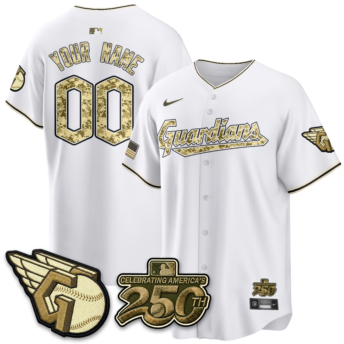 CLE Salute to Service 2026 Vapor Limited Custom Jersey - Stitched
