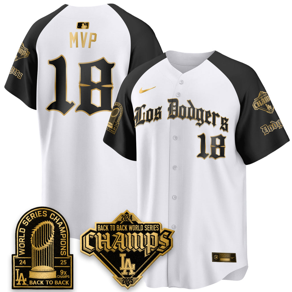 LAD World Series Champions B2B Patch Vapor Premier Limited Gothic Edition Jersey - Stitched