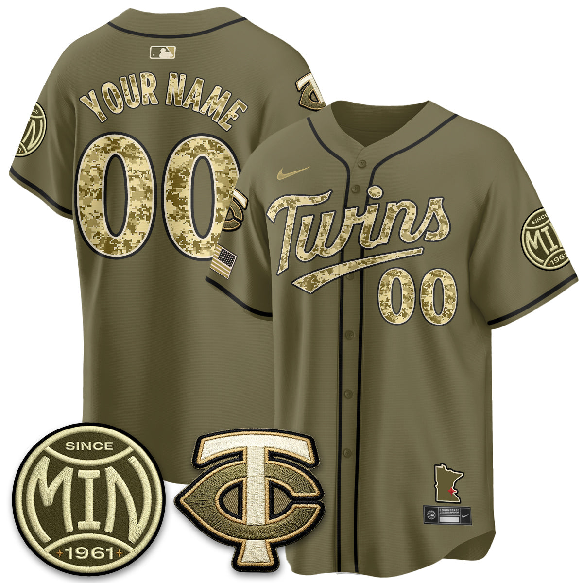 MIN 2026 Armed Forces Day Custom Jersey  - Stitched