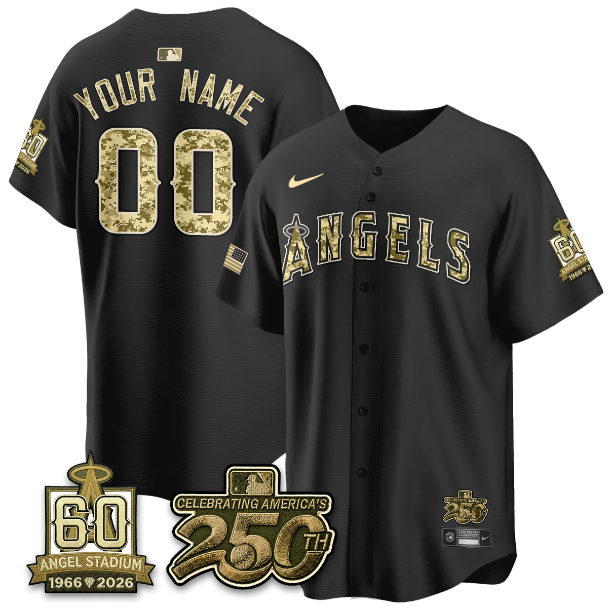 LAA Salute to Service 2026 Vapor Limited Custom Jersey - Stitched