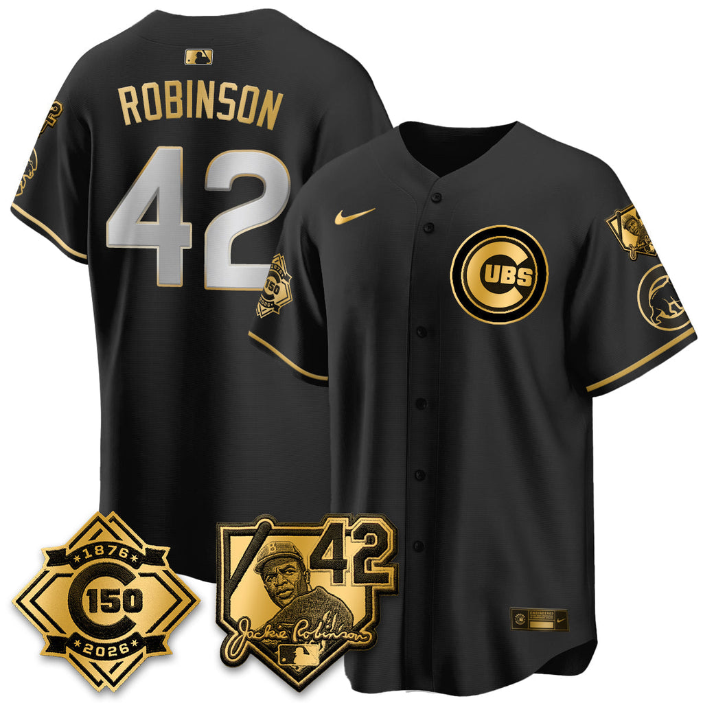 CHC 150th Anniversary & Jackie Robinson Day Patch Vapor Premier Limited Jersey - Stitched