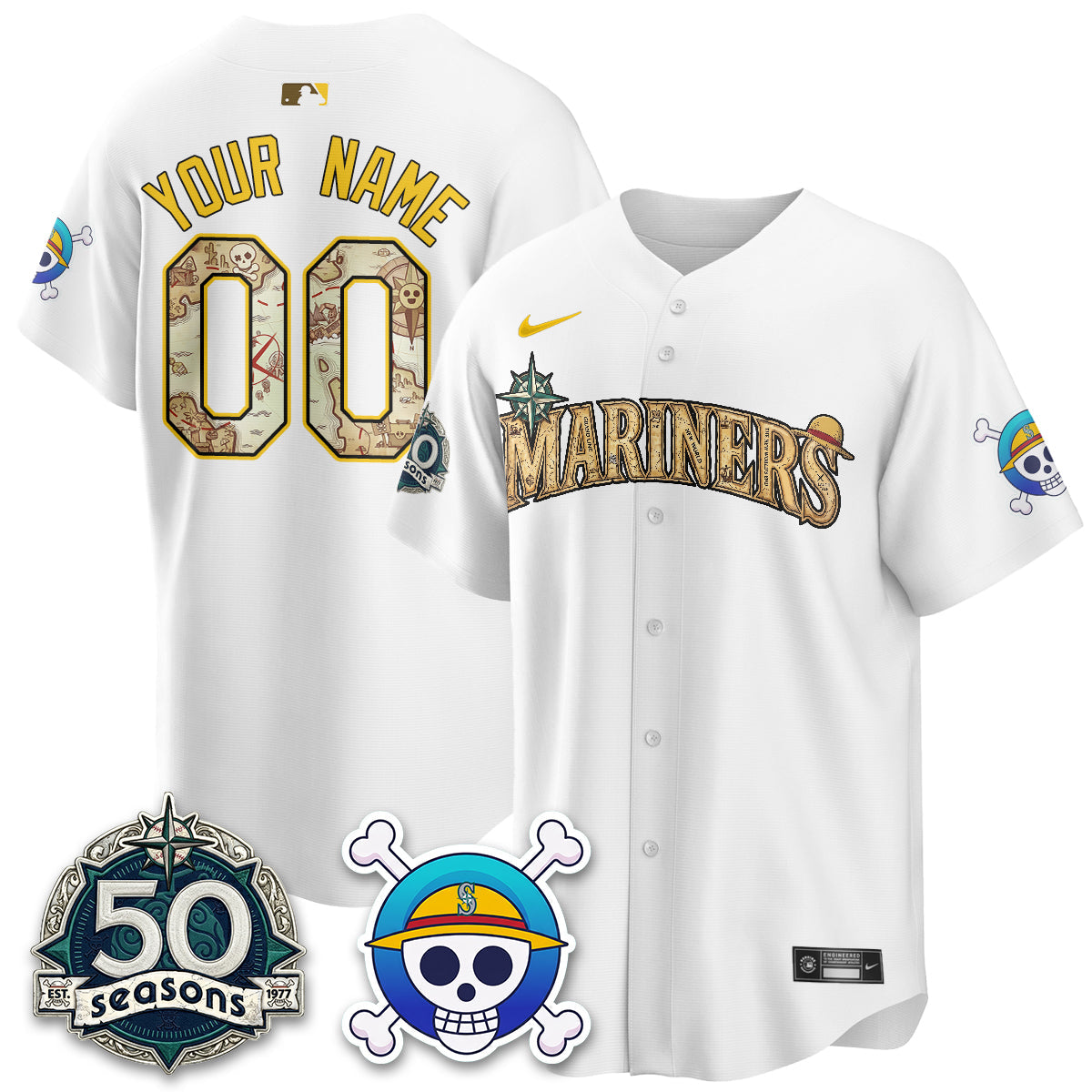 SEA OP Japanese Cartoon Vapor Limited Custom Jersey - Printed