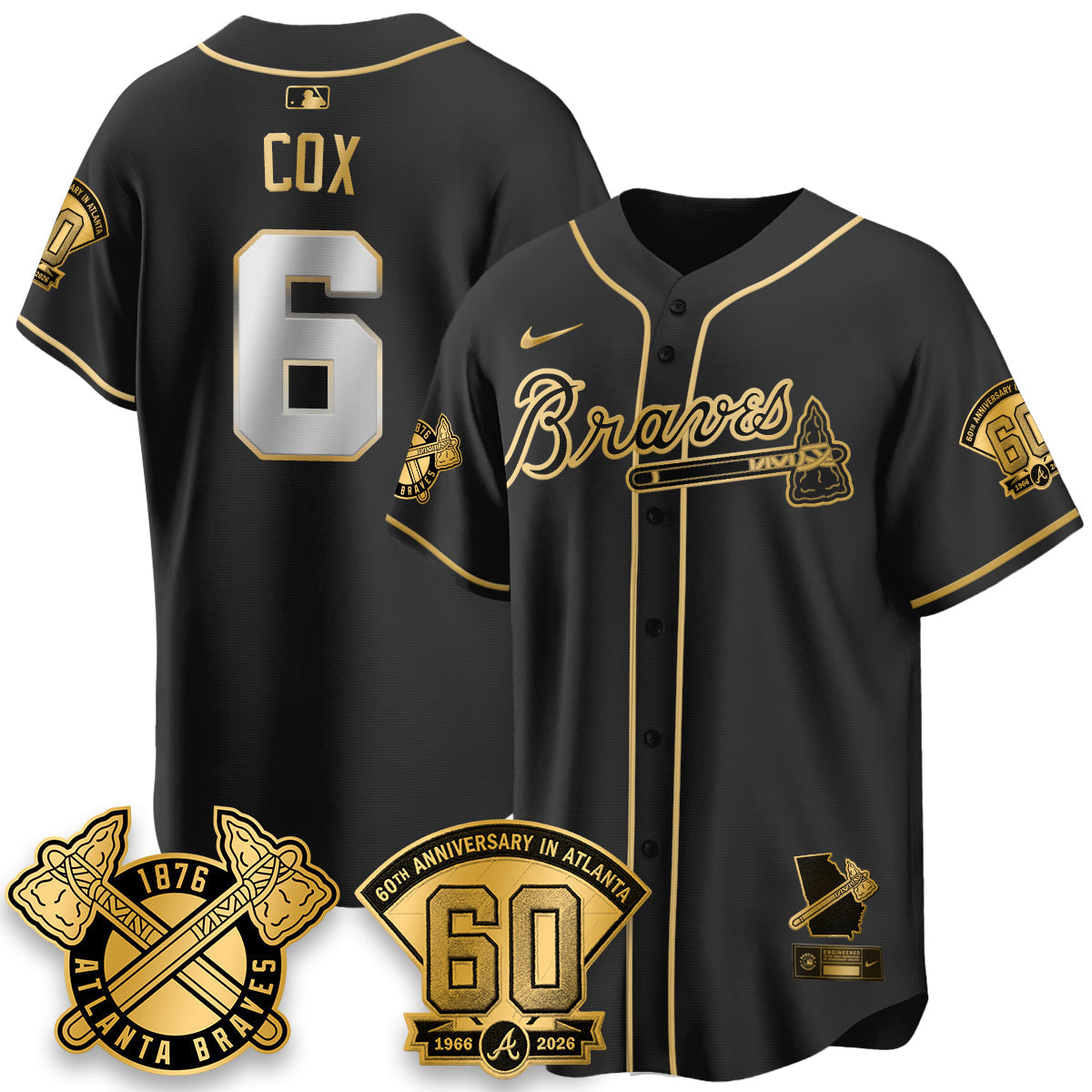 ATL 60th Anniversary Special Edition Vapor Limited Jersey - All Stitched