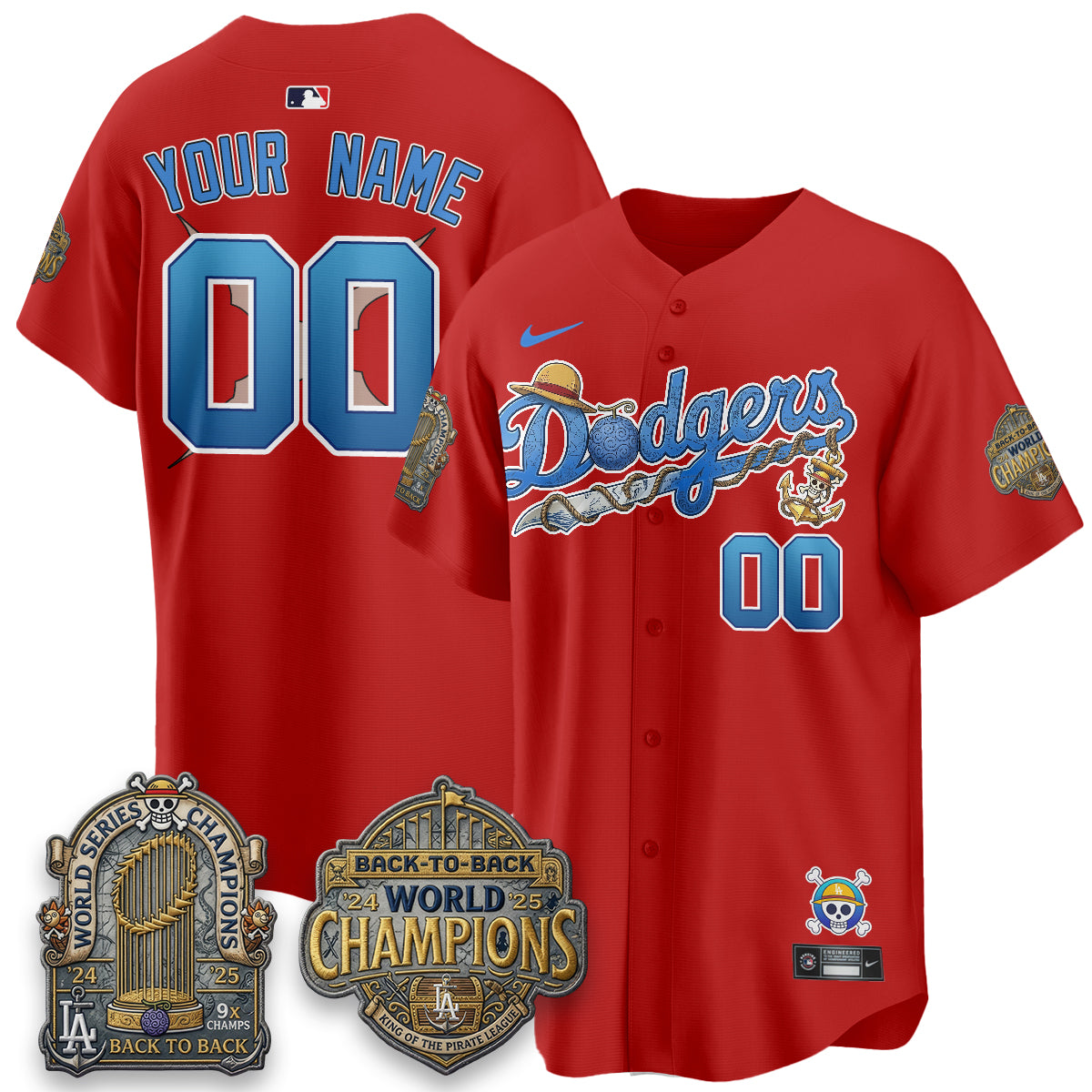 LAD x OP Japanese Cartoon Vapor Limited Custom Jersey - Stitched