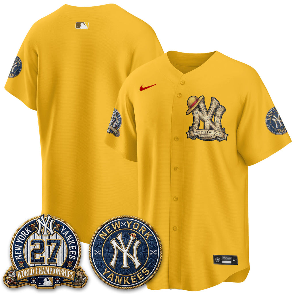NYY x OP Japanese Cartoon Limited Jersey -  Stitched