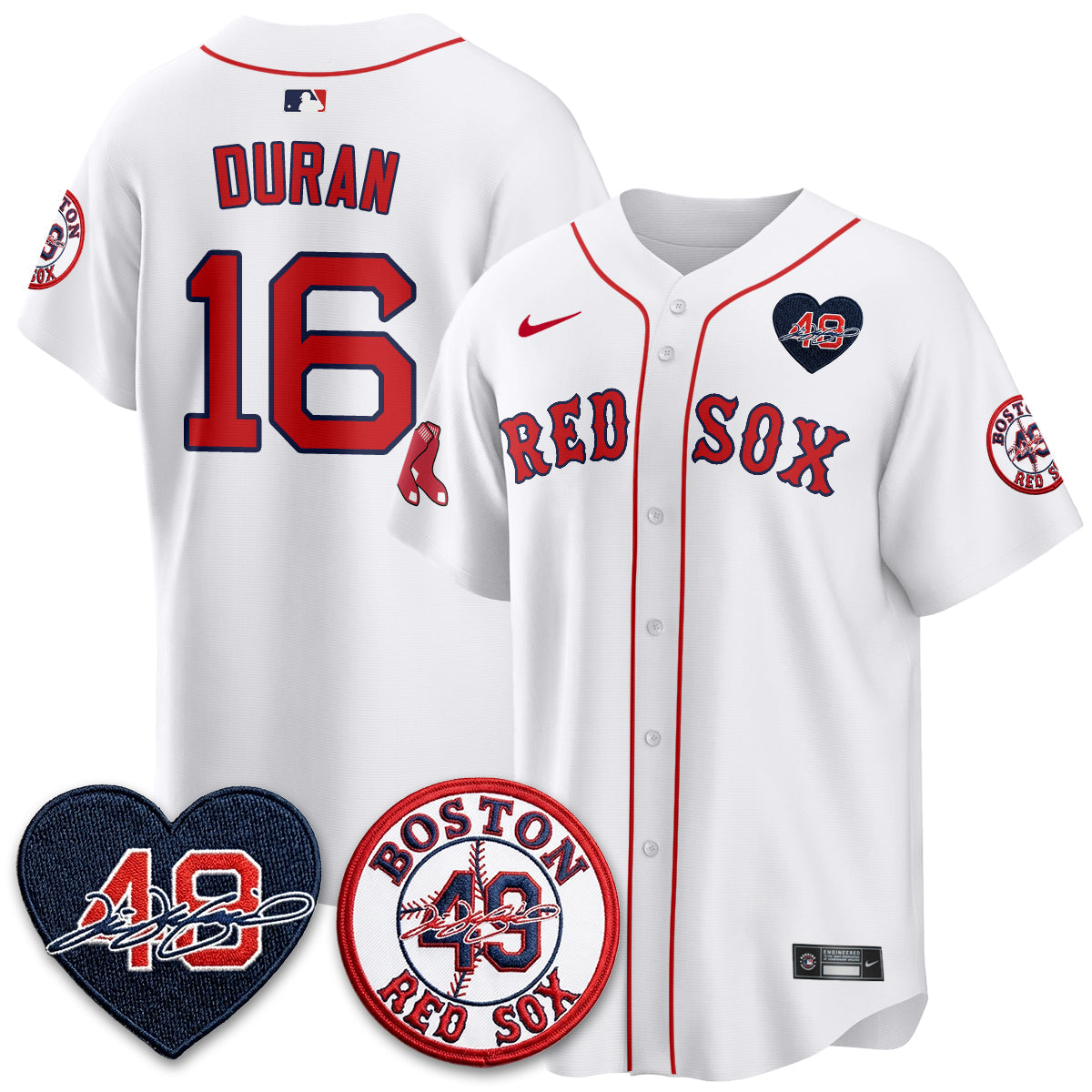 BOS Tim Wakefield Memorial Patch Vaper Premier Limited Jersey - Stitched