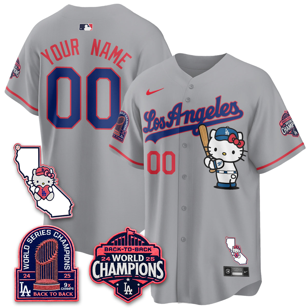 LAD x Meow KT 2026 Vapor Custom Jersey - Stitched - V4