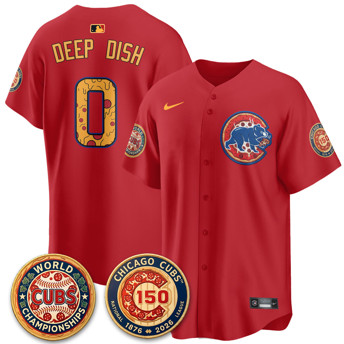 CHC Deep Dish Pizza Vapor Limited Royal Jersey - Stitched