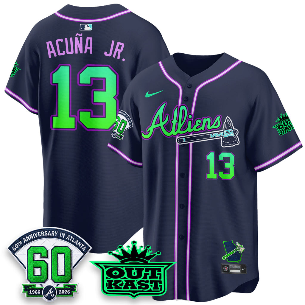 ATL x Atliens Cool Base Galaxy Version Jersey - Stitched