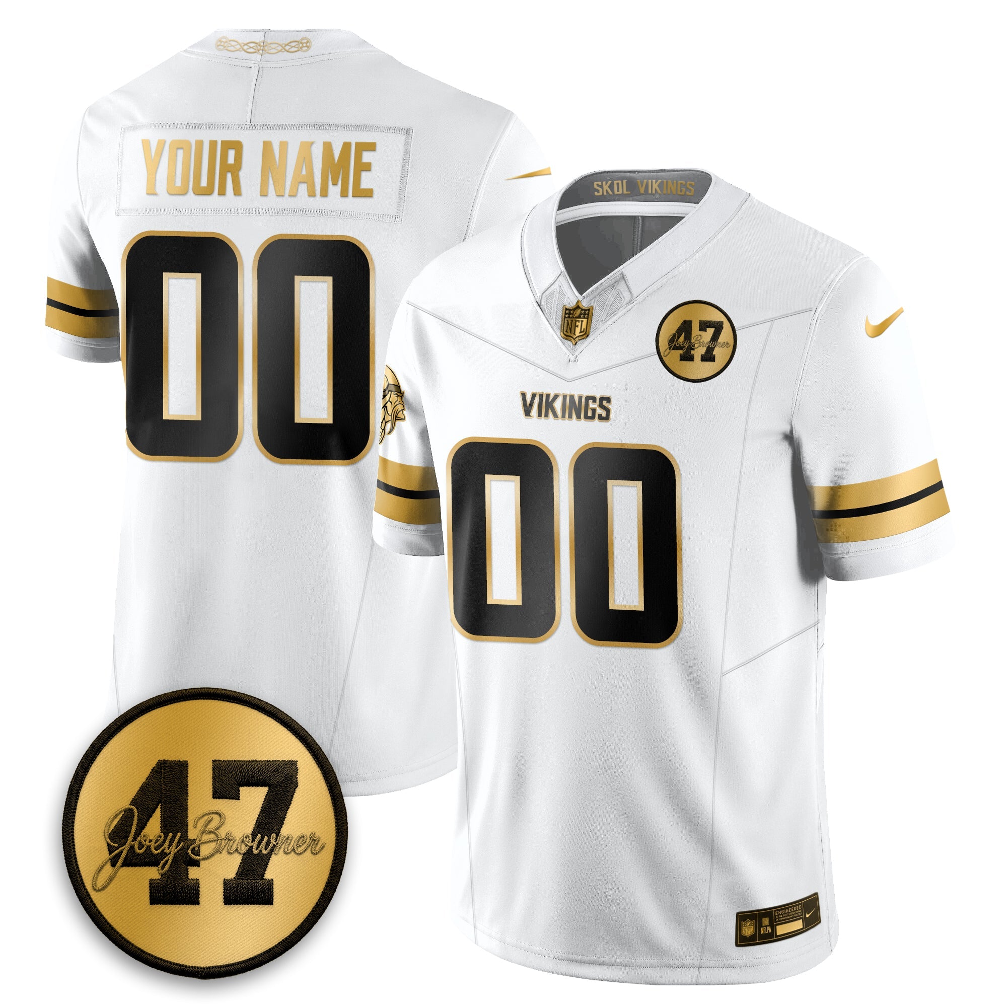 MIN Joey Browner Thank You For Memories - 1960 – 2026 Football Vapor Limited Custom Jersey - All Stitched