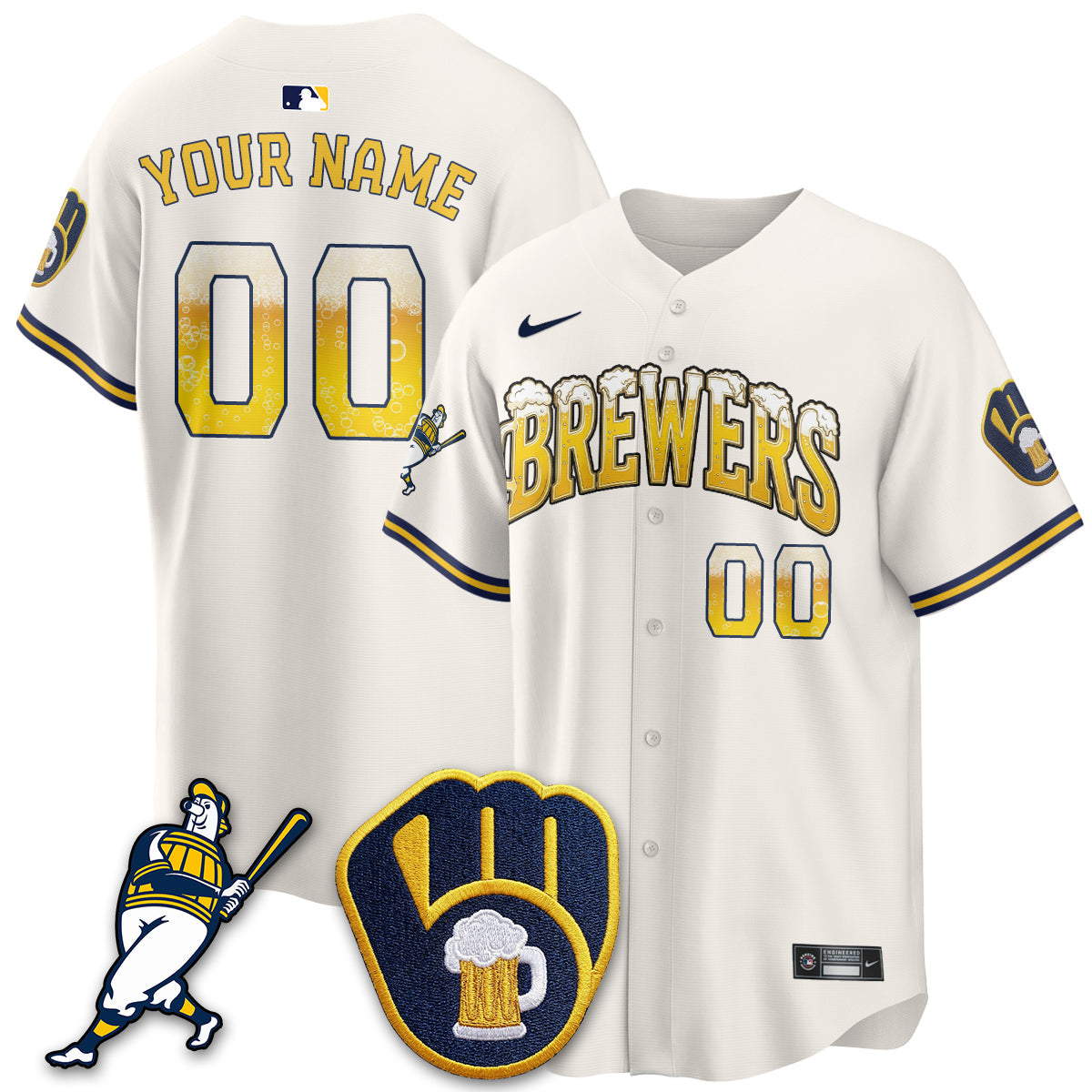 MIL "Pitcher & Pint" Edition Vapor Limited Custom Jersey - Stitched (2)