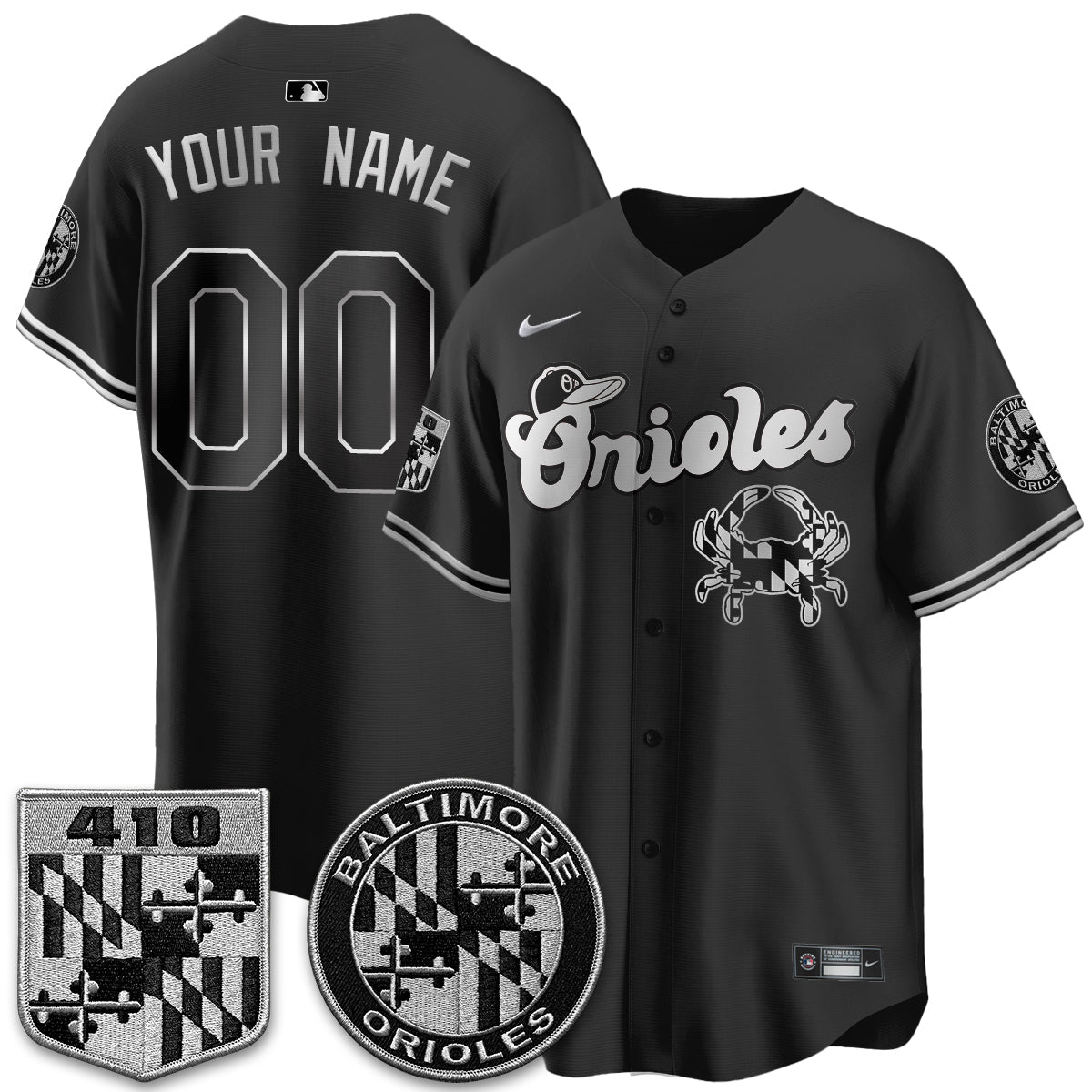 BAL Maryland Flag Vapor Limited Custom Jersey - Stitched