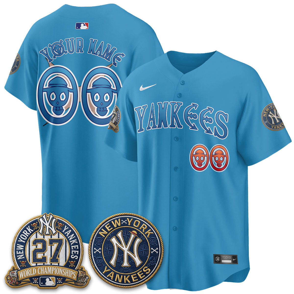 NYY x Japanese Cartoon Limited Custom Jersey -  Stitched