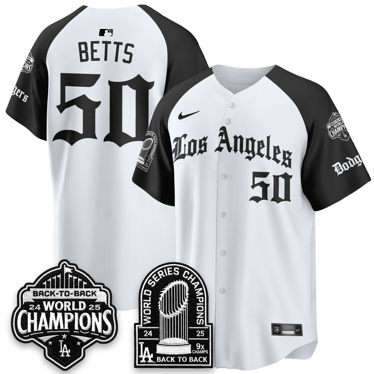 LAD WS Champions Back 2 Back Patch Vapor Premier Limited Gothic Gold Edition Jersey - Stitched