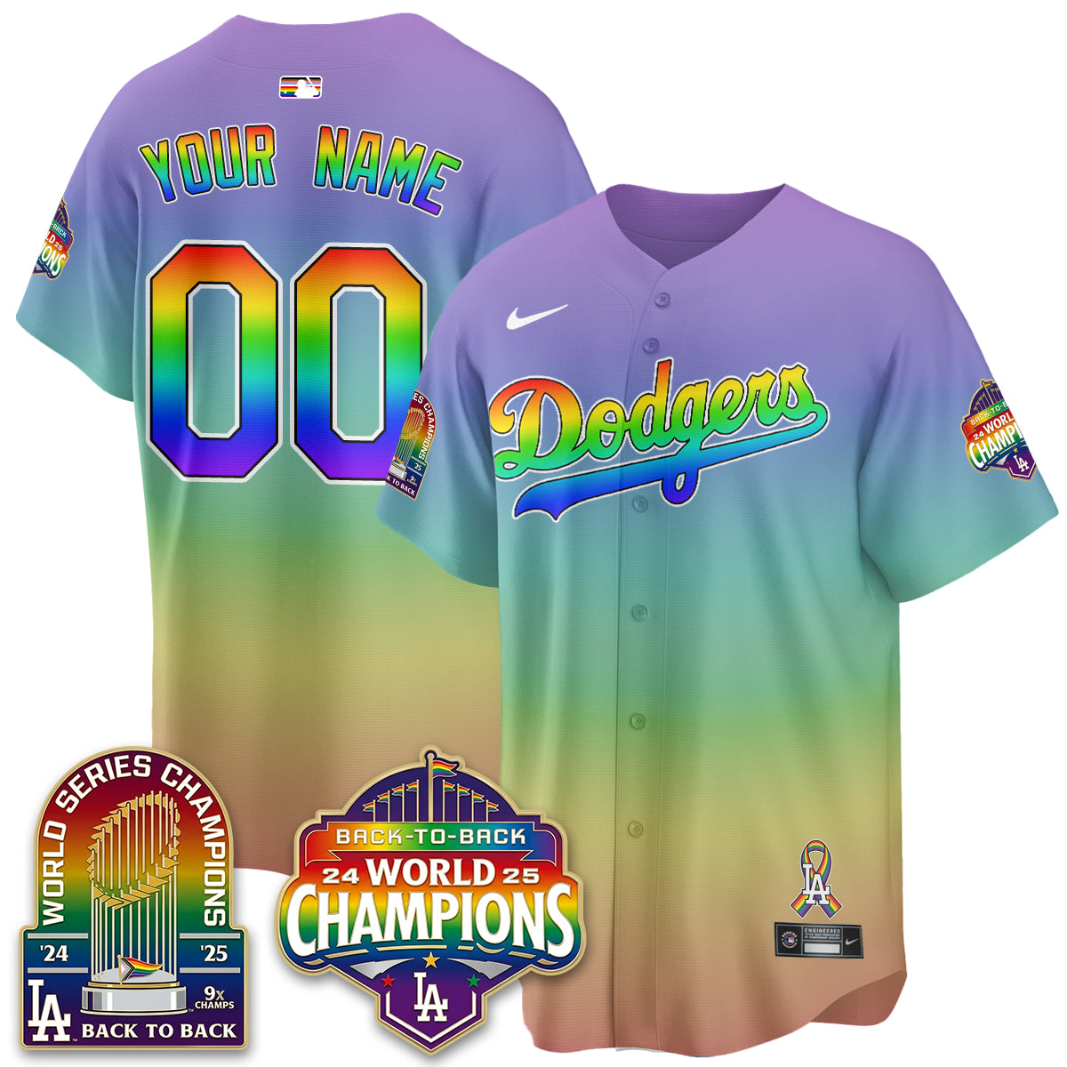 LAD Happy Pride Month Vapor Custom Jersey - Stitched