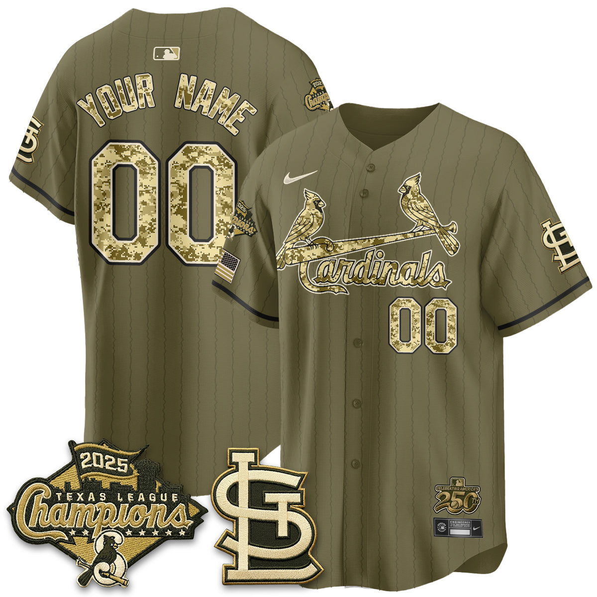 STL 2026 Armed Forces Day Custom Jersey - All Stitched