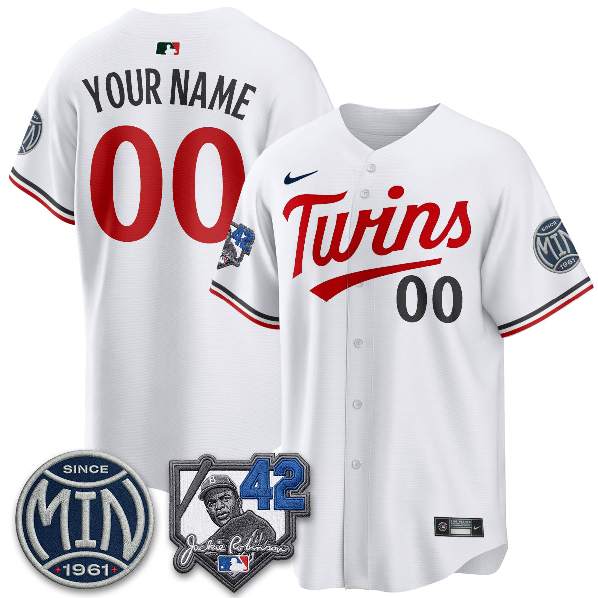 MIN 2026 Jackie Robinson Day Vapor Limited Custom Jersey - All Stitched