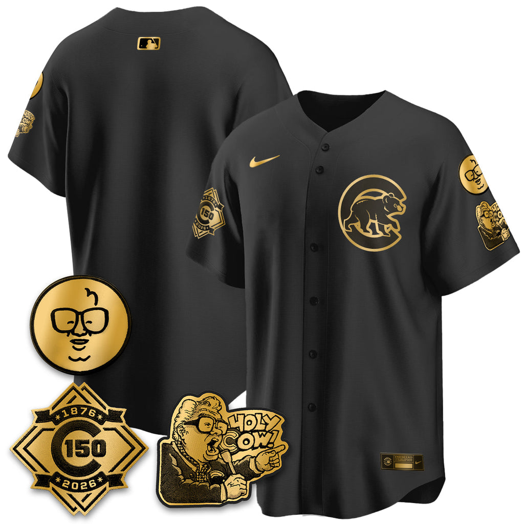 CHC 150th Anniversary Harry Caray Holy Cow Vapor Premier Limited Jersey - Stitched V3