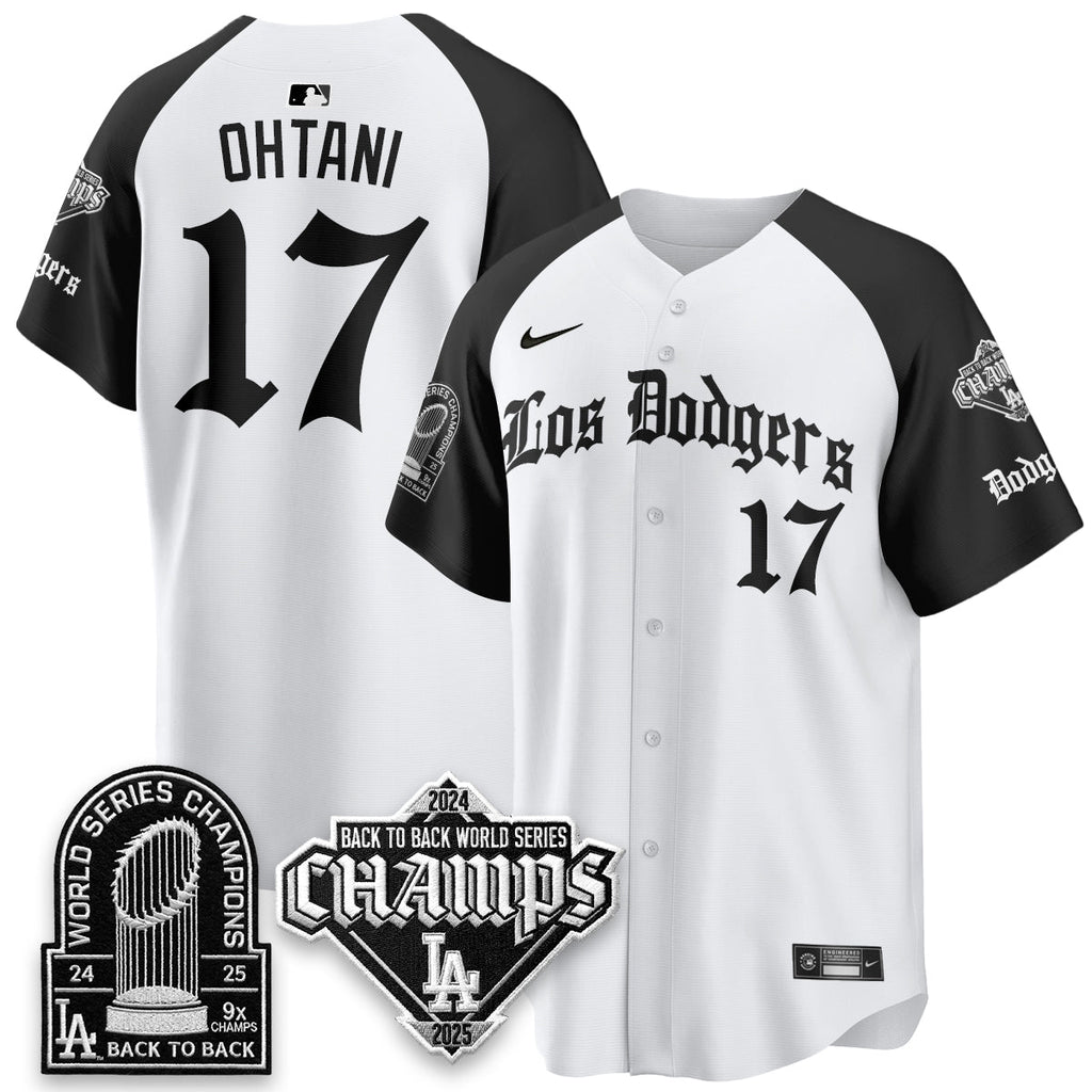 LAD World Series Champions B2B Patch Vapor Premier Limited Gothic Edition Jersey - Stitched