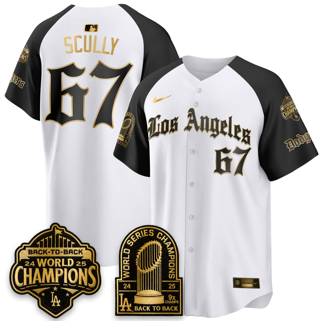 LAD WS Champions Back 2 Back Patch Vapor Premier Limited Gothic Gold Edition Jersey - Stitched