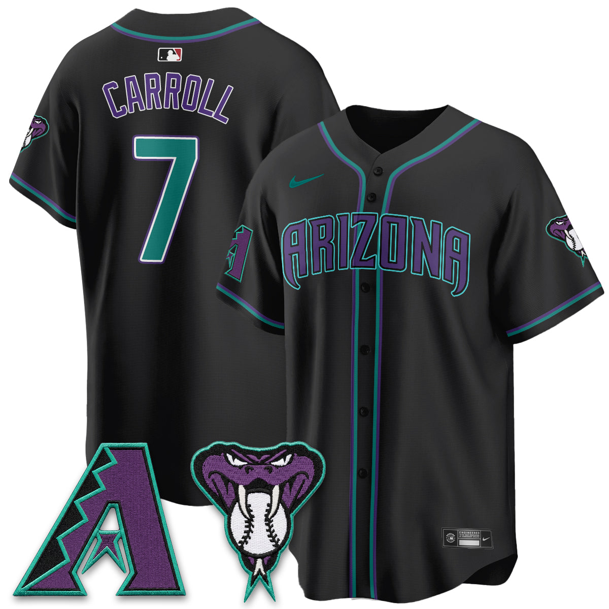 ARI Black Out Style Vapor Premier Limited Jersey - All Stitched