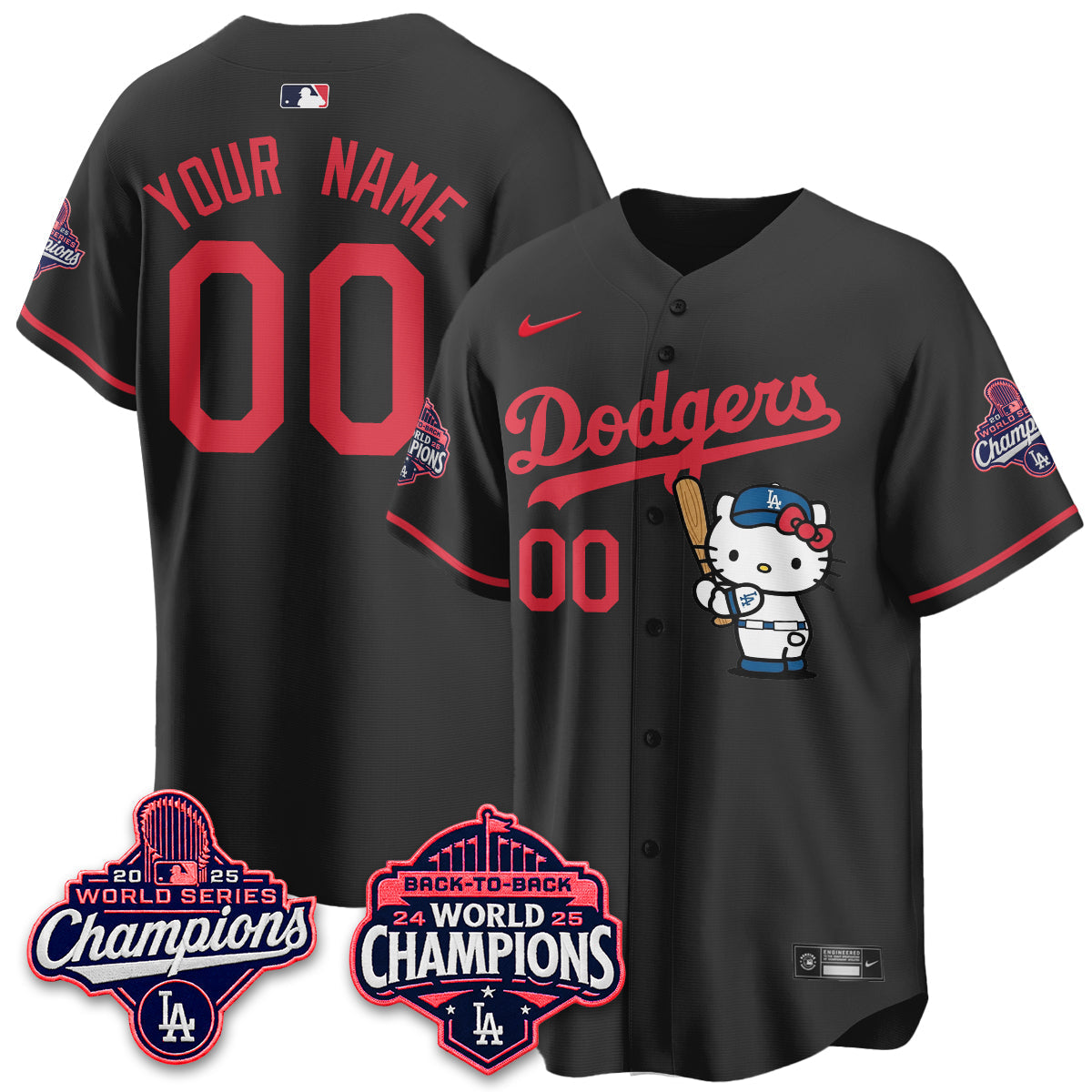 LAD x Hello Kitty Night 2026 Vapor Custom Jersey - All Stitched