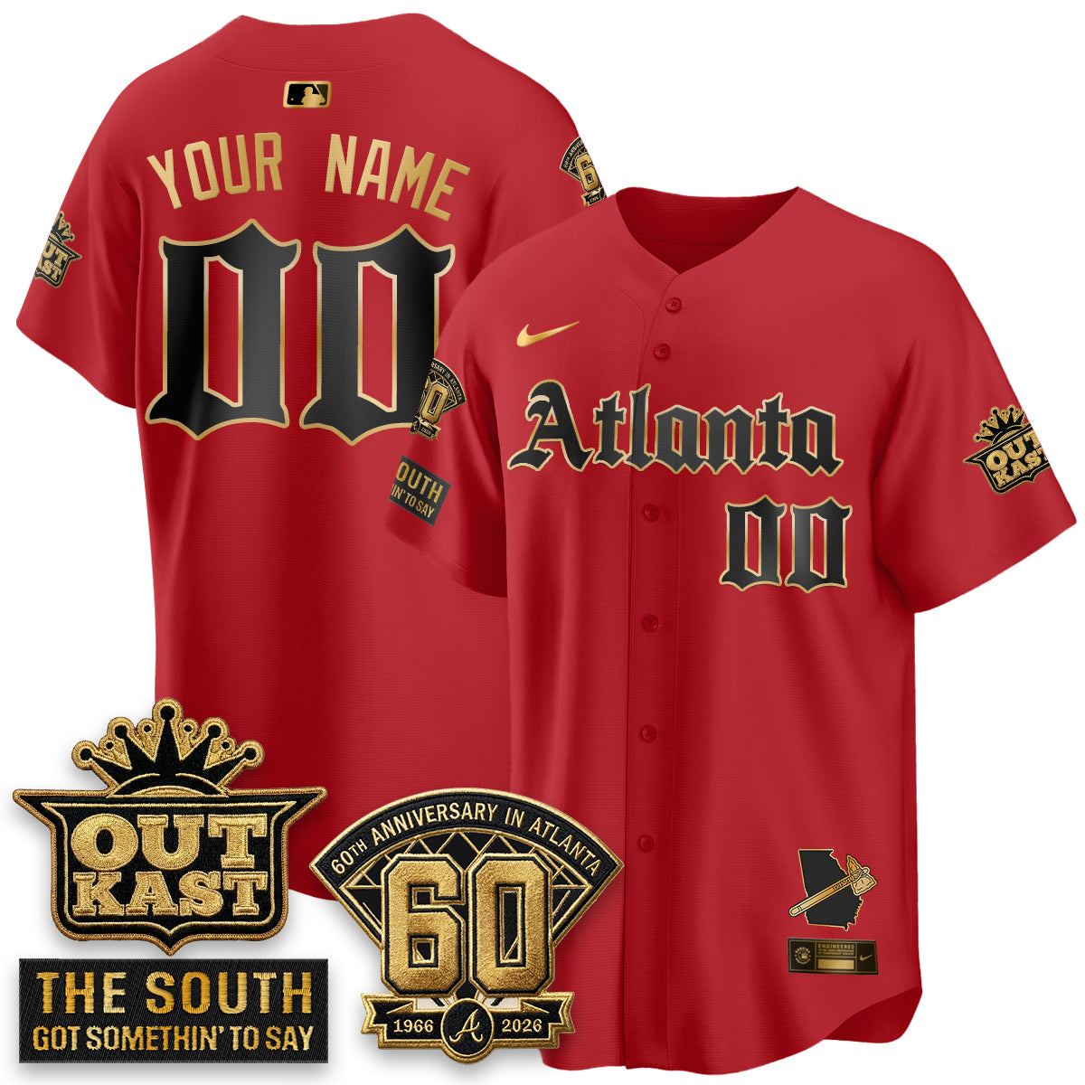 ATL 2026 Gothic Edition Vapor Limited Custom Jersey - All Stitched