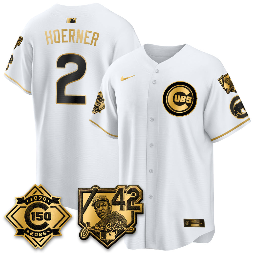 CHC 150th Anniversary & Jackie Robinson Day Patch Vapor Premier Limited Jersey - Stitched