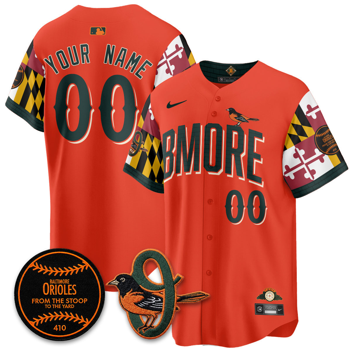 BAL x Maryland State Flag 2026 Vapor Custom Jersey - Stitched