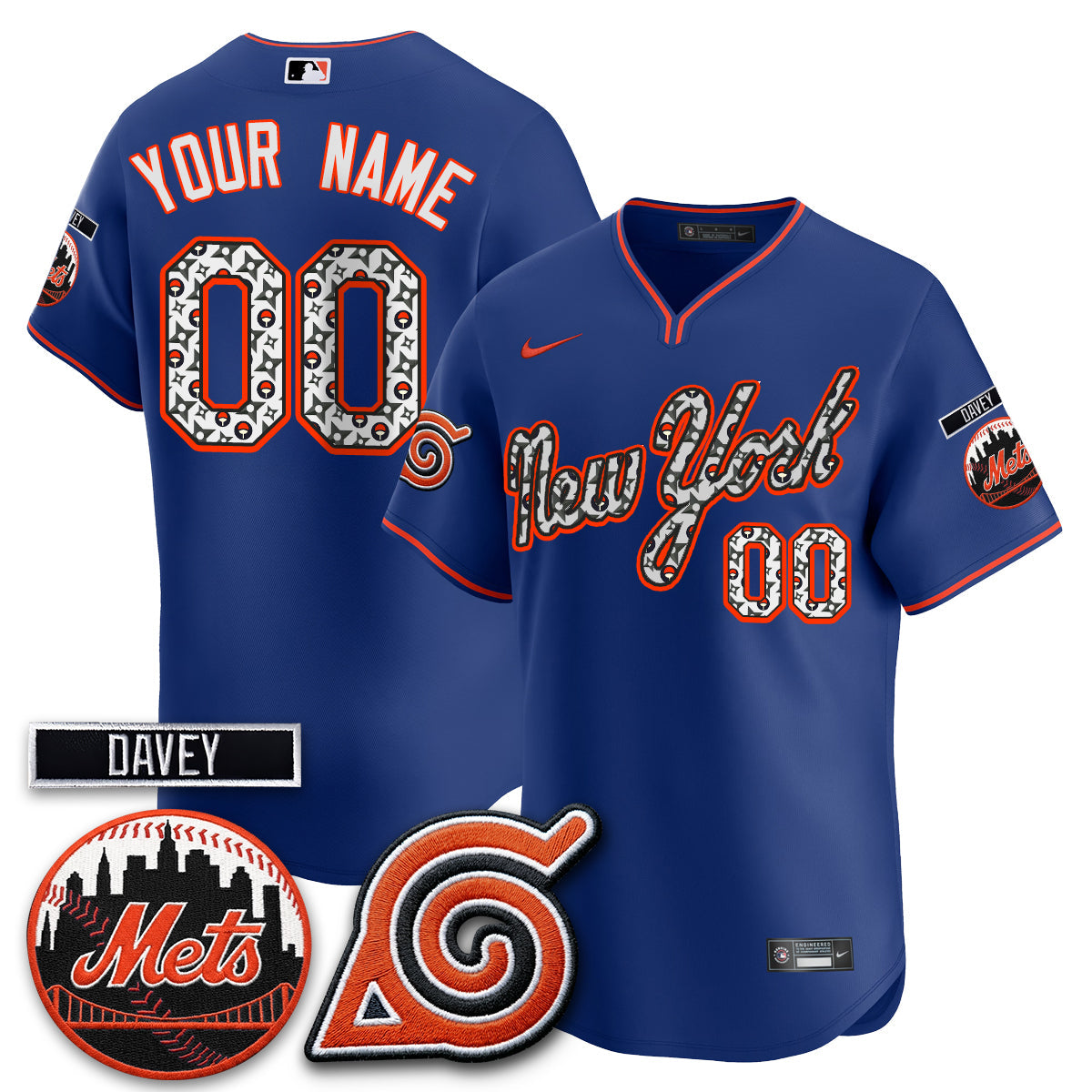 NYM x Naruto Nights 2026 Vapor Limited Custom Jersey - All Stitched V2