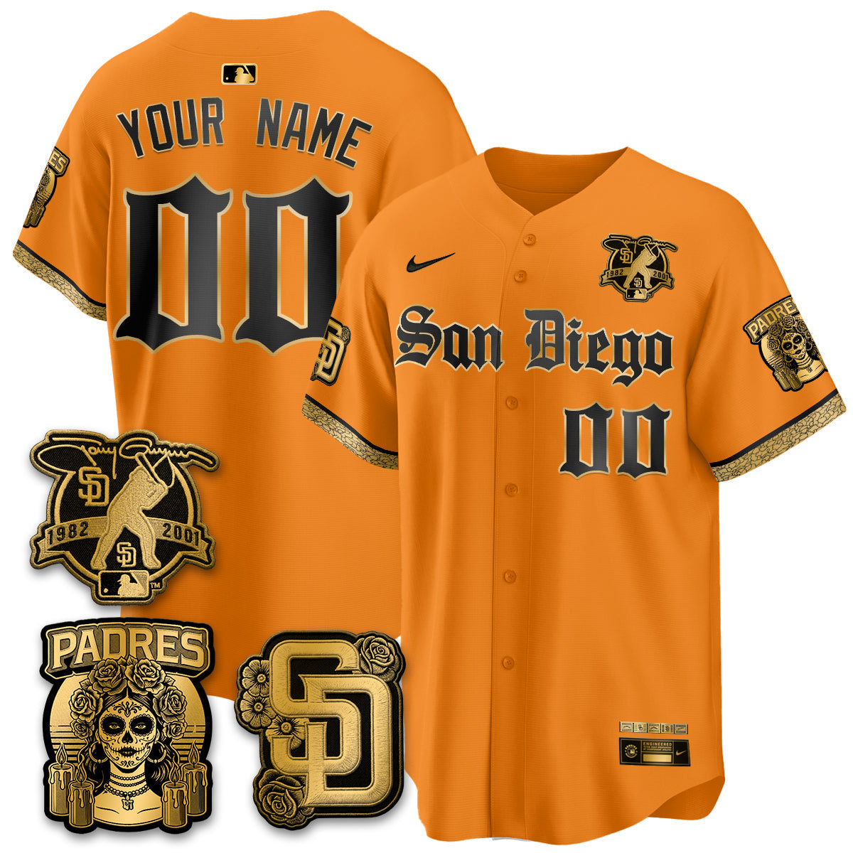 SD 2026 City Connect x Tony Gwynn Patch Vapor Premier Limited Custom Jersey - All Stitched - V2