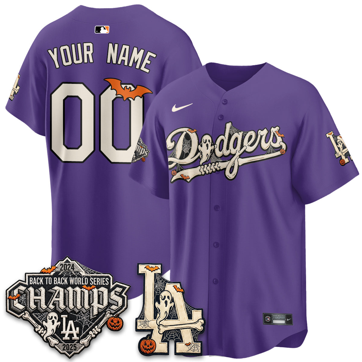 LAD Halloween 2026 Vapor Custom Jersey - Stitched