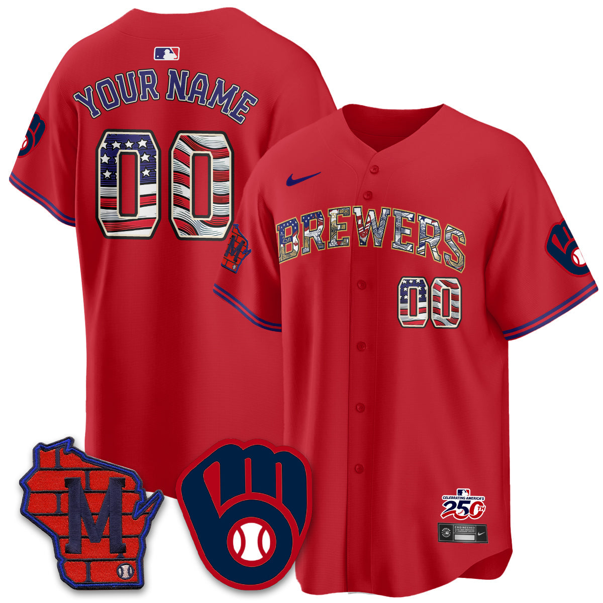MIL 2026 Independence Day USA Vapor Limited Custom Jersey - Stitched