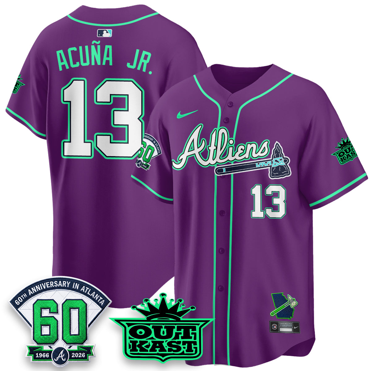 ATL x Atliens Cool Base Galaxy Version Jersey - Stitched (28)