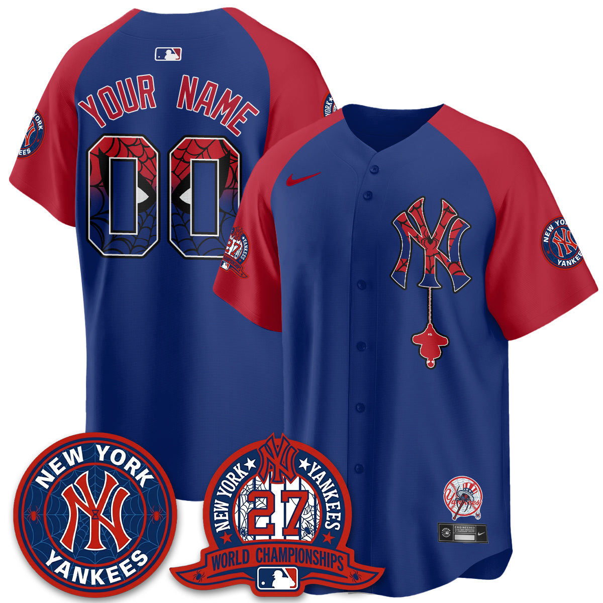 NYY x Web-Head 2026 Vapor Custom Jersey - Printed