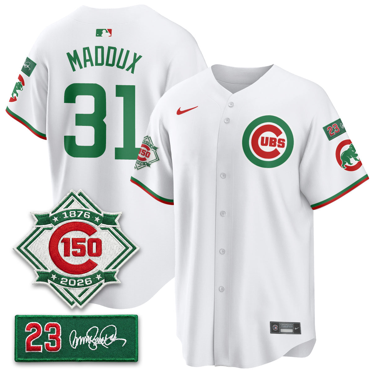 CHC Limited Mexico Jersey - 150th Anniversary + Ryne Sandberg Tribute Patch All Stitched