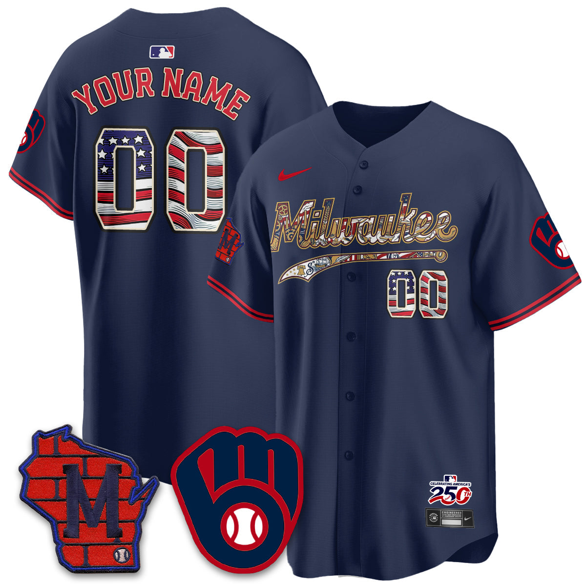 MIL 2026 Independence Day USA Vapor Limited Custom Jersey - Stitched